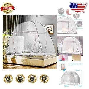 Toldo de cama de poliéster transpirable con fondo cerrado - Fácil configuración para viajar - Imagen 1 de 9
