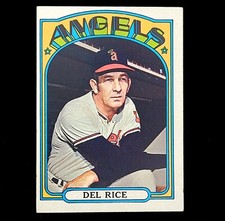 1972 Topps Baseball #718 Del Rice California Angels High Number