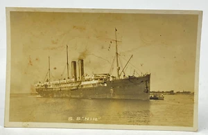 1915 SS Nile P&O Line Ship Postcard WWI Torpedoed U-35 Harland & Wolff Belfast - Picture 1 of 9