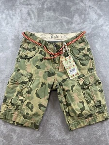 New Scotch Shrunk Shorts Scotch & Soda Kids Amsterdam Camo Cargo Sz 12 Gorpcore - Picture 1 of 12
