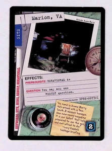 Marion, VA 1996 X-Files Trading Card Game TCG CCG Site Card Common - Picture 1 of 2