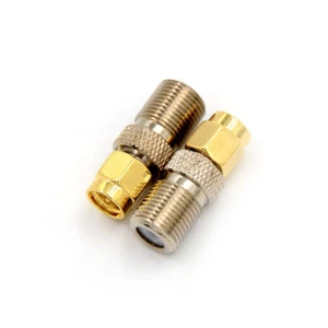 1× F-Type F Female Jack To SMA Male Plug Coaxial Connector Adapter Convertor - Afbeelding 1 van 3