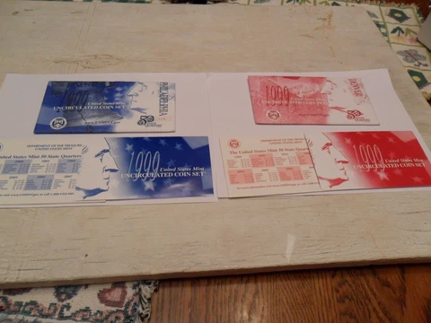 1999 P & D  Mint Set Envelope / Envelopes ONLY *NO COINS*  **FREE SHIPPING** Cover