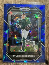 2023 Panini Prizm Tyler Soderstrom SP ROOKIE Blue Ice Prizm Card#35 Athletics⚡️