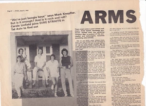 Angry Anderson interview & Dire Straits intervie- 8 June 1985 - 1 page & 2 pages - Bild 1 von 2