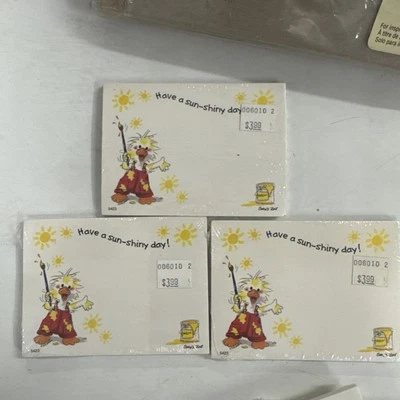 LOTE DE 3 TARJETAS DE FELICITACIÓN SUZY'S ZOO STICK'EMS GRAHAMS' DÍA BRILLANTE 5423 Foto 1 de 3