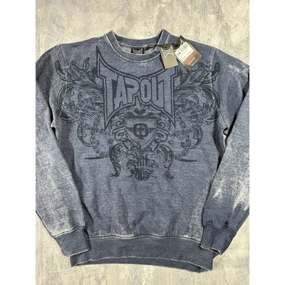 Tap-Out UFC винтажный индиго толстовка ~ никогда не носил S, M, L, XL, 2XL ~ - Изображение 1 из 4