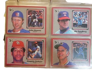 1983 Donruss Action All Stars Baseball komplett 60 Karten 15 Plastikhüllen 4 EA - Bild 1 von 5