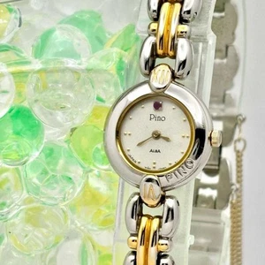 Seiko Alba Pino Y150-0C80 Analog Solar Women New Battery Alba Colored Stone Wome - Picture 1 of 7