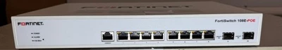 Fortinet 8-Port Gigabit 2xSFP PoE+ Network Switch P/N:FS-108E-POE Factorydefault - Image 1 of 4