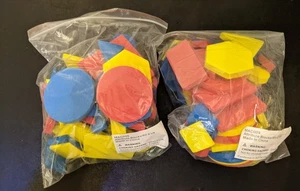 Foam Math Kids Toys - Manipulatives Pattern Attribute Blocks Shapes Teaching - Picture 1 of 7