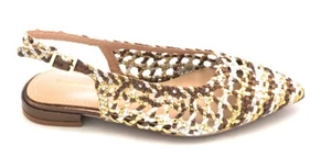 Francesco Milano C04-03p slingback pelle intrecciata multicolor cinturino t2cm C - Imagen 1 de 4