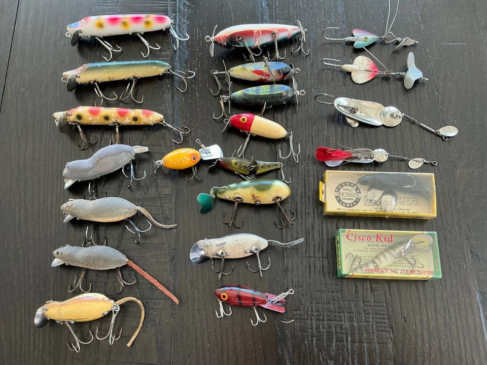 lote señuelos de pesca heddon vintage Foto 1 de 1