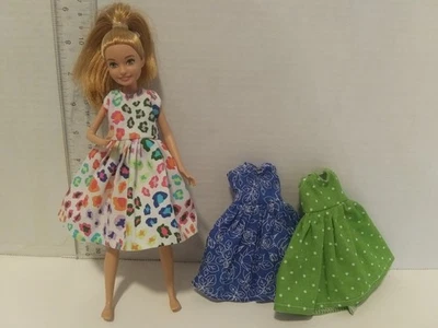 Doll Clothes Handmade- fits  Stacie doll- Lot 0f 3--Dresses,-  K121 - Image 1 of 2