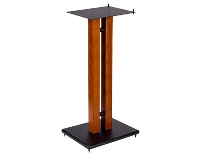 Monolith 32in Cherry Wood Speaker Stand with Adjustable Top Plate, Cherry (Each) - Image 1 of 4