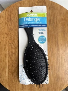 CONAIR Stress Free Gently Detangle Hair Brush Wet / Dry Hair Flexible Bristles - Picture 1 of 1