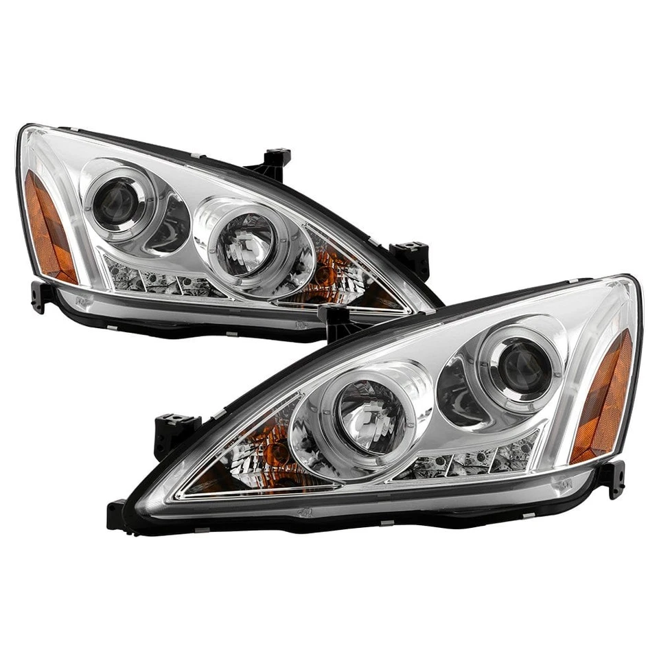 For Honda Accord 03-07 Headlights Signature Series Driver & Passenger Side Foto 1 de 4