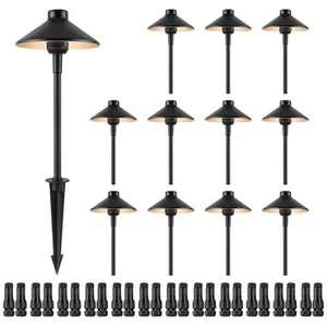 12 Pack Low Voltage Landscape Path Lights 12-24V Outdoor LED Pathway Light - Picture 1 of 11