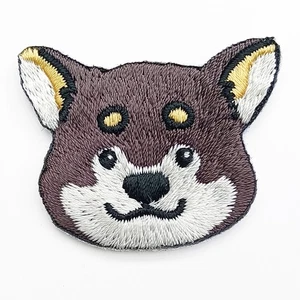 Brooch Pin Embroidery Cartoon Lifelike Shiba Inu Cute Dog Children Unique Lovely - Picture 1 of 3