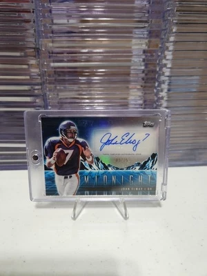TOPPS MIDNIGHT JOHN ELWAY AUTO NUMBERED TO 25!!! - Image 1 of 4