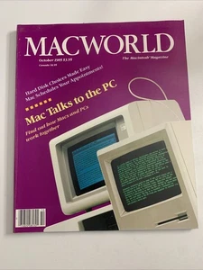 MacWorld October 1985 Mac Talks To The PC Apple Macintosh Magazine - Picture 1 of 9