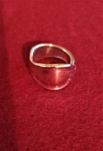  Silver plate Handcrafted  Spoon Ring ~ Size: 8 ~  - Picture 1 of 6