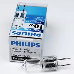 Philips JC 12V10W G4 Clear Light Essential 2000hours Life Lamp Bulb - Picture 1 of 3