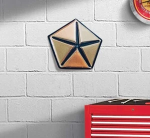 OER 12" x 11" 3 Dimensional Photorealistic Metal Sign With Pentastar Mopar Logo - Picture 1 of 4