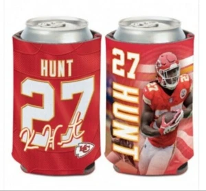 🏈🏈NFL KANSAS CITY CHIEFS KAREEM HUNT DOUBLE SIDED CAN KOOZIE🏈🏈 FREE SHIPPING - Picture 1 of 1