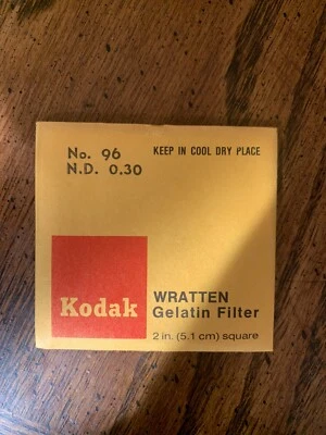 Wratten  Kodak No 96 N.D 0.30 Filter 2x2 inch (50mm)  Gelatin - Image 1 of 2