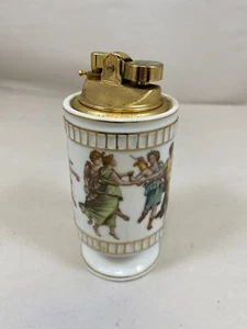COLIBRI PORCELAIN TABLE LIGHTER ROMAN/GREEK MOTIF 5" TALL NEEDS FUEL, USED - Picture 1 of 5