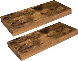 Wandregal Schweberegal 2er-Set stabile Wandboards 40 x 20 x 3,8 cm Hängeregale - Bild 1 von 12