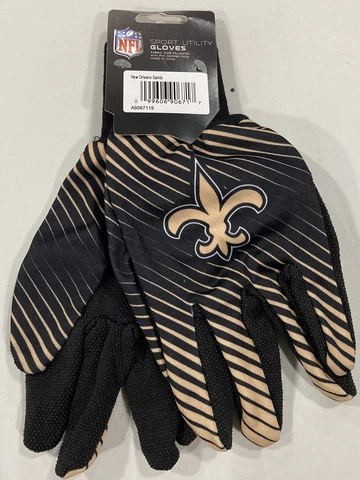 New Orleans Saints Football NFL Adult Full Color Sport Utility Work Grip Gloves Cover