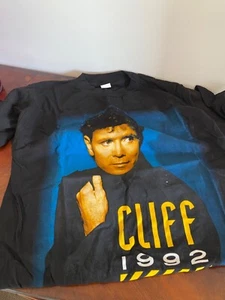 RARE CLIFF RICHARD TOUR TSHIRT 1992 ACCESS ALL AREAS M MEDIUM NEVER WORN - Picture 1 of 4