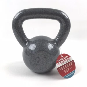 NEW Weider Cast Iron 20 Lb Kettlebell with Hammertone Finish TONE & SCULPT - Picture 1 of 3