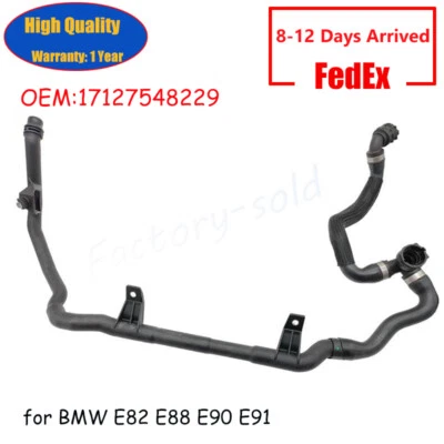 Manguera de termostato de retorno de calefacción de línea de radiador para BMW E82 E88 E90 E91 17127548229 Foto 1 de 4