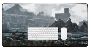 ⚔Skyrim Desk Mat Winterhold College 90x40cm/35in x 16in Desk Pad, deskmat merch - Zdjęcie 1 z 5
