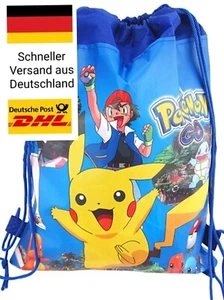 ✅ Pokemon Tasche Turnbeutel Rucksack Pikachu Neu Geschenk Kinder ✅ - Bild 1 von 6