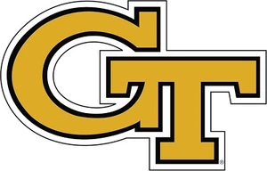 Georgia Tech "GT" 7" Auto Magnet - Bild 1 von 1