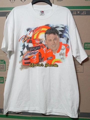 Vtg 1990s Ricky Rudd #10 Tide Nascar America's Favorite T-Shirt Size XL Cover