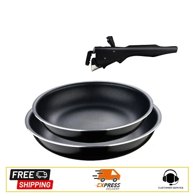 SAN IGNACIO Set 2 padelle (24+28cm) salvaspazio in alluminio per induzione - Immagine 1 di 4