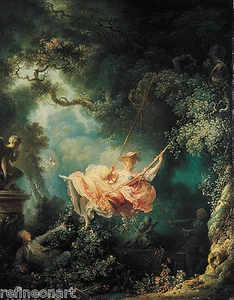 The Swing by Jean Honore Fragonard Canvas Fine Art Giclee Print 16"X20" - Picture 1 of 1