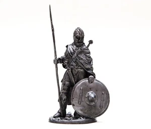 Vikingos de estaño 54 mm. Escultura de guerrero anglosajón escala 1:32 dC - Imagen 1 de 5