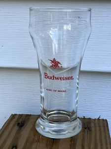 VINTAGE BEER GLASS CLEARANCE / Budweiser Sham / Man Cave Decor Bar Decor Gift - Picture 1 of 8