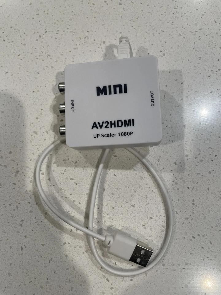 AV2HDMI Composite AV to HDMI Converter Adapter Video Upscaler HD US - Image 1 of 1