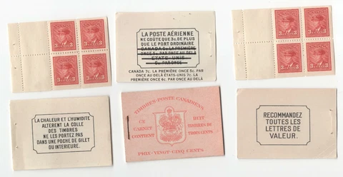 CANADA BK34d FRENCH WAR ISSUE CV$75.00 (COMPLETE MNH BOOKLETS) Cover