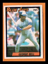 Venezuela Sticker 1990 George Bell #295 Toronto Blue Jays VERY RARE