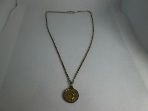 Catholic Pendant Necklace St. Joannes XXIII Pontifex Max Reversible St. Benedict - Picture 1 of 7