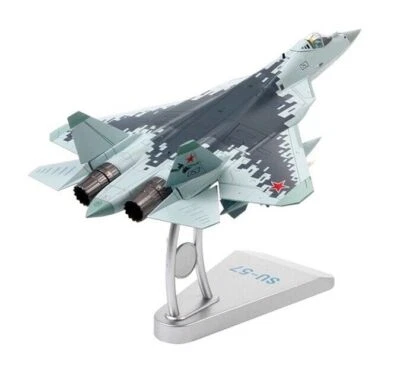 1:72 28CM SU-57 Fighter Plane Aircraft Aeroplane Diecast Military Airplane Model - Image 1 of 4