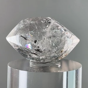 Moving Bubble & Moving Carbon! Rare Rainbow Tibetan Quartz Enhydro Crystal - Picture 1 of 10